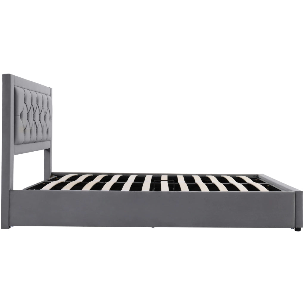 letto imbottito acciaio grigio 140 x 200 cm