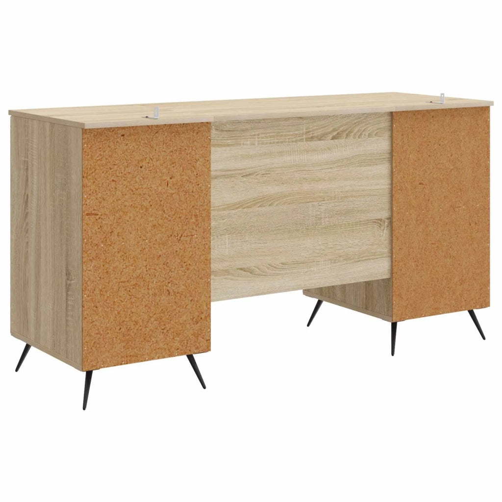 Scrivania | Tavolo da Ufficio Rovere Sonoma 142,5 x 50 x 75 cm Legno ingegnerizzato