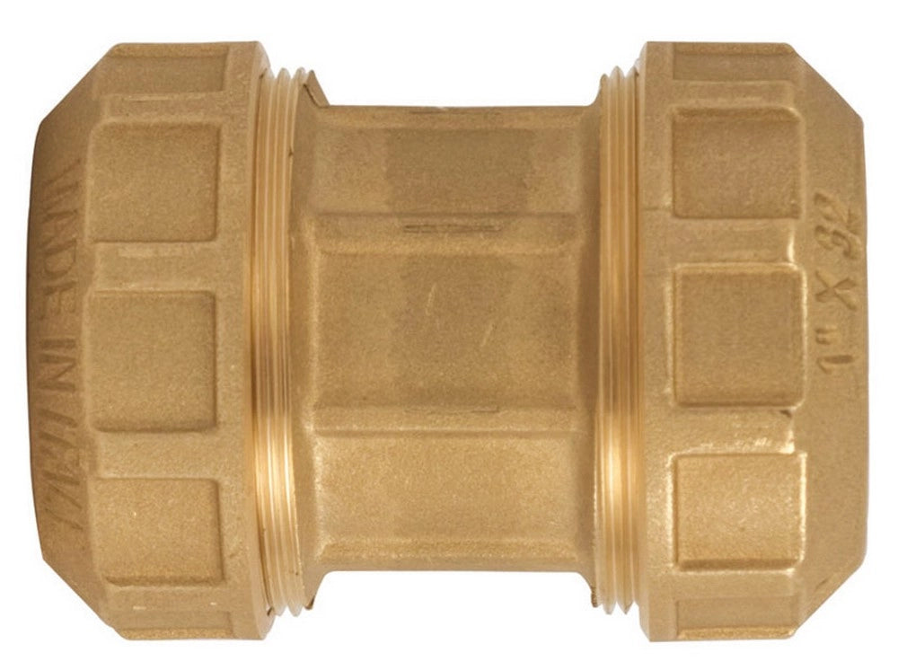 10pz raccordo di accoppiamento diritto in ottone art. 720  mis. 3/4x25 cod:ferx.vit11345