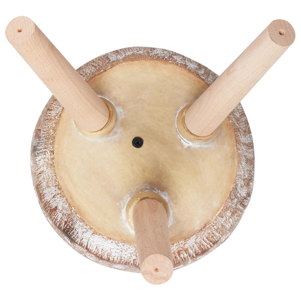 Vaso per piante Marrone chiaro Magnesio Base rotonda in legno massiccio Vaso per piante alte