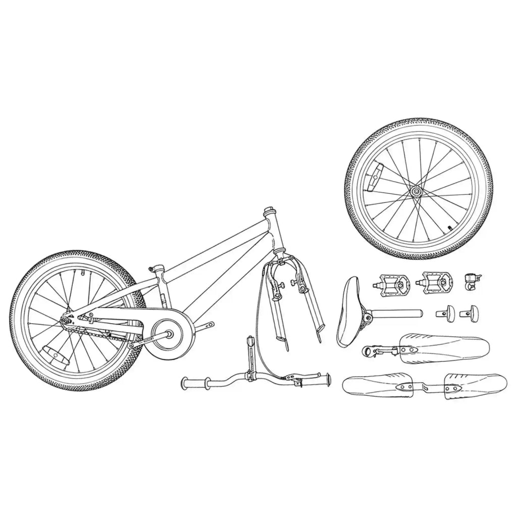 Bicicletta per Bambini 18 Pollici per bambini dai 5 ai 7 anni 42009346