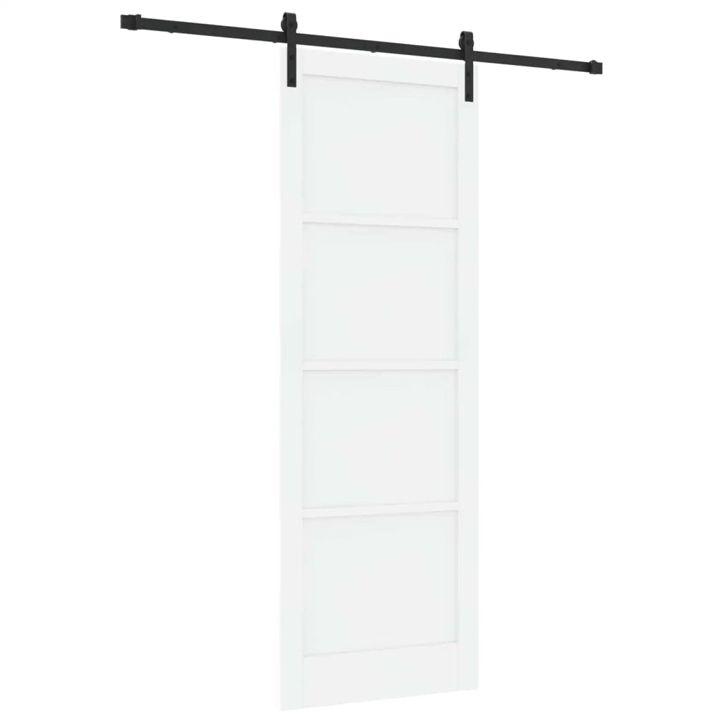 Porta scorrevole Bianco e Nero 83 x 232 cm 3445410