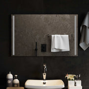 Specchio da bagno LED Trasparente 80 x 50 cm vetro temperato 42045798