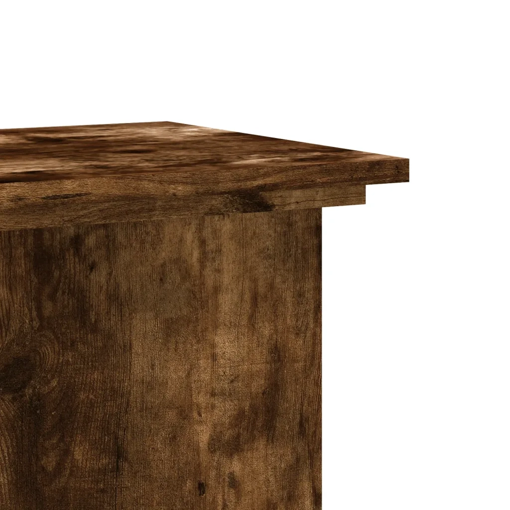 Supporto per piante | Sostegno per piante Rovere Fumo 33x33x60 cm Legno Multistrato