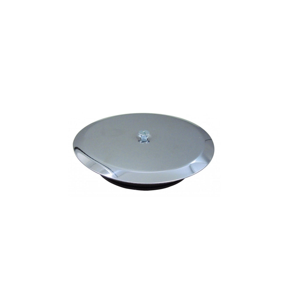 Tappo ad espansione pozzetto con piattello piastra inox diam 100 mm bagno cucina