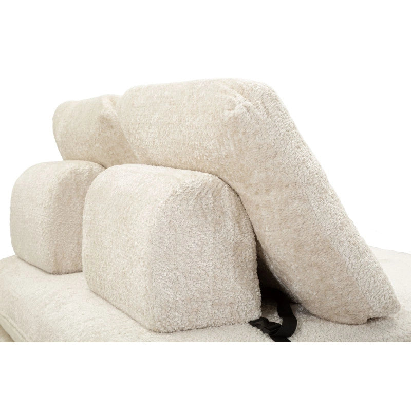 Divano/letto Faster Bianco cm 150x100x80 (compresso-misura Letto Cm213x150x18)