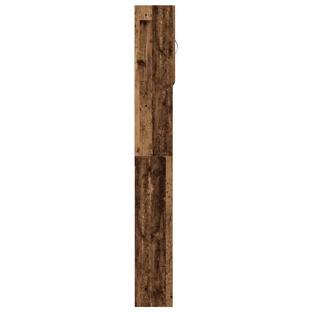 Mobile Lavatrice Legno Antico 64x24x190 cm in Legno Multistrato 859134