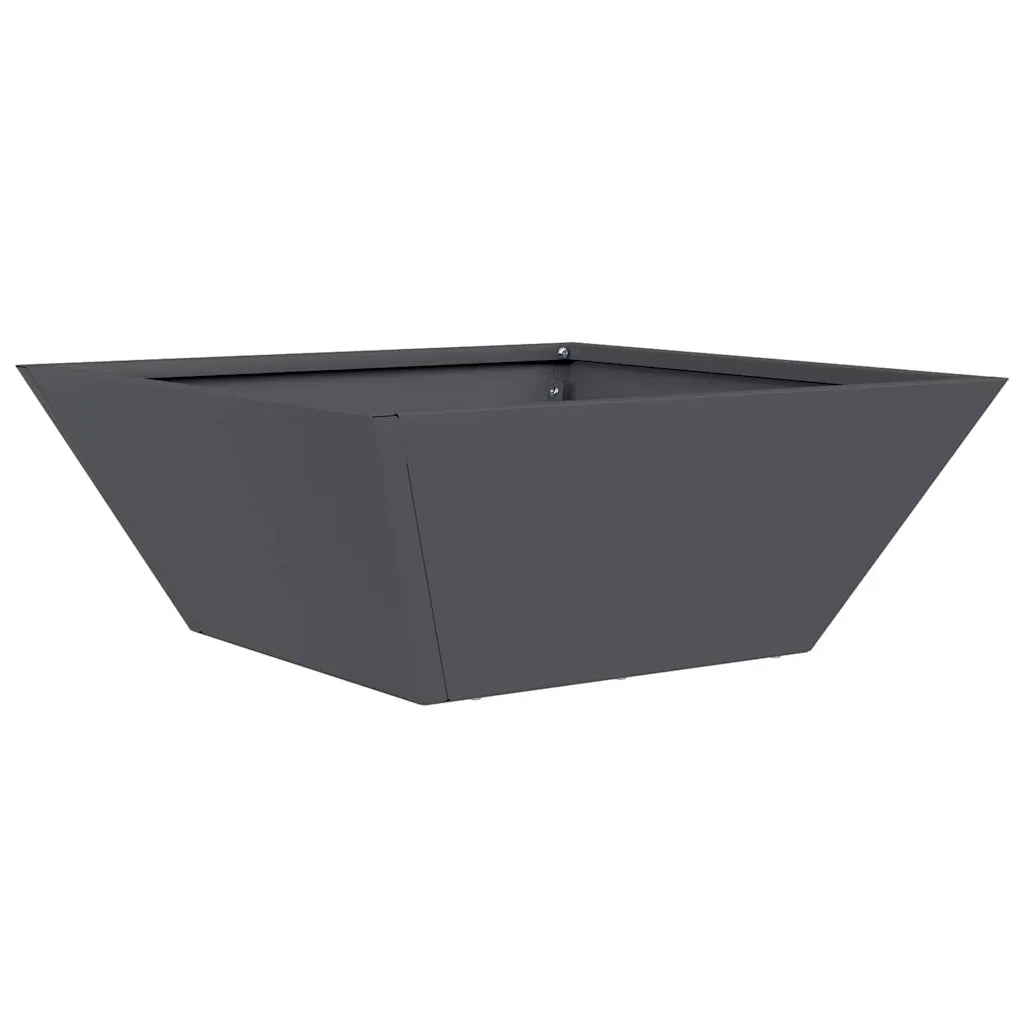 Vaso da giardino 5 pcs Antracite 40 x 40 x 15 cm 873815