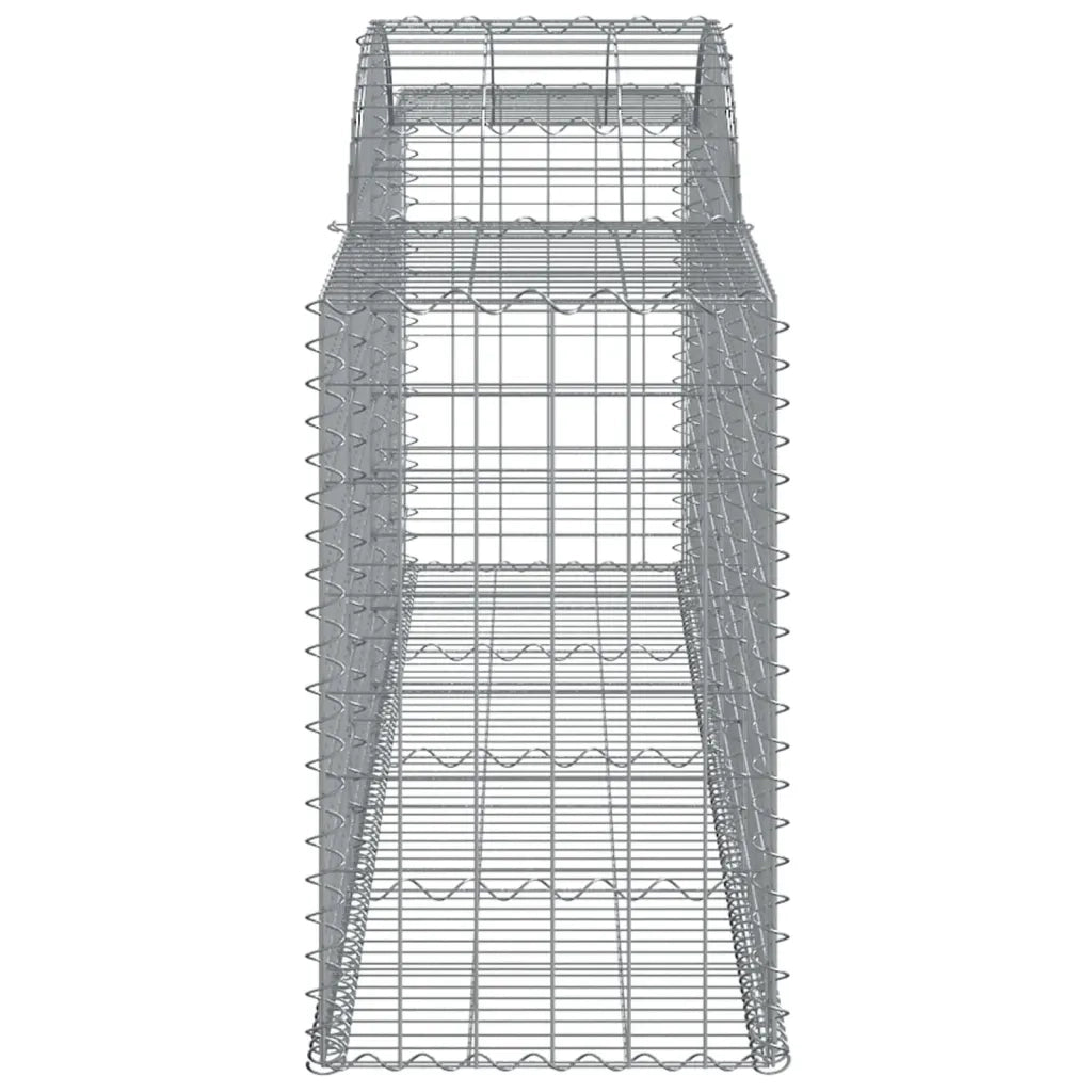 Cesti Gabbioni ad Arco 10 pz 300x50x80/100 cm Ferro Zincato 3146691