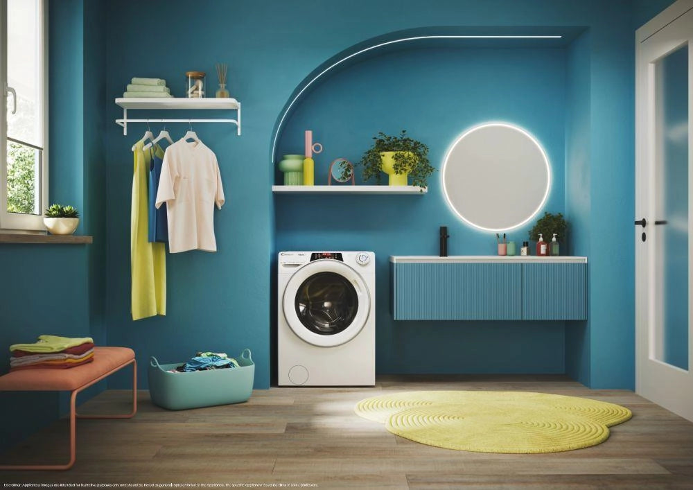 Candy RapidÓ ROW4854DWMST/1-S lavasciuga Libera installazione Caricamento frontale Bianco D