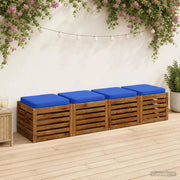 Cuscini per Sedia in 4 Pezzi VUGHT 4 pcs 100% Poliestere 946283