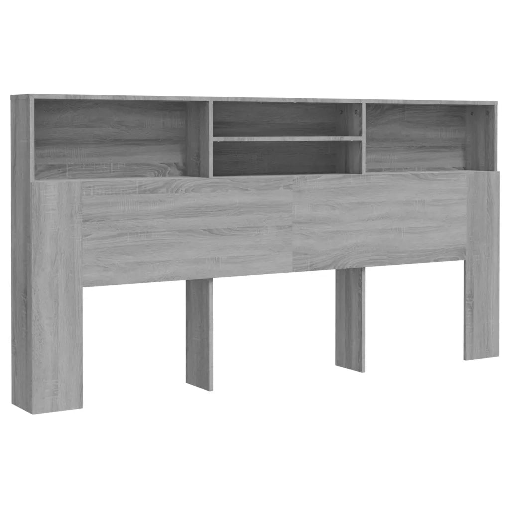 Testiera | Testata con Contenitore Grigio Sonoma 200x19x103,5 cm