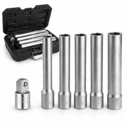 Set 5 Chiavi a Bussola 8-14mm 3/8" Extra Lunghe 120mm + Riduttore da 3/8 a 1/4"