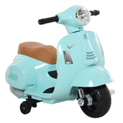 Monopattino/motocicletta per bambini VESPA, 1,5-3 anni, in metallo, blu-verde