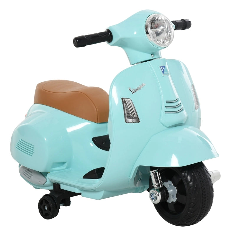 Monopattino/motocicletta per bambini VESPA, 1,5-3 anni, in metallo, blu-verde