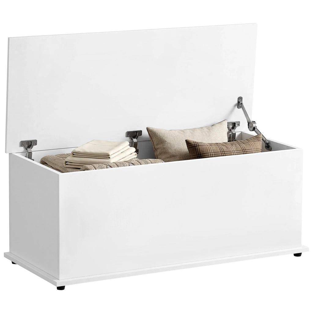 Cassapanca Contenitore in Legno ¨C Minimal ¨C Bianco 100x40x40cm