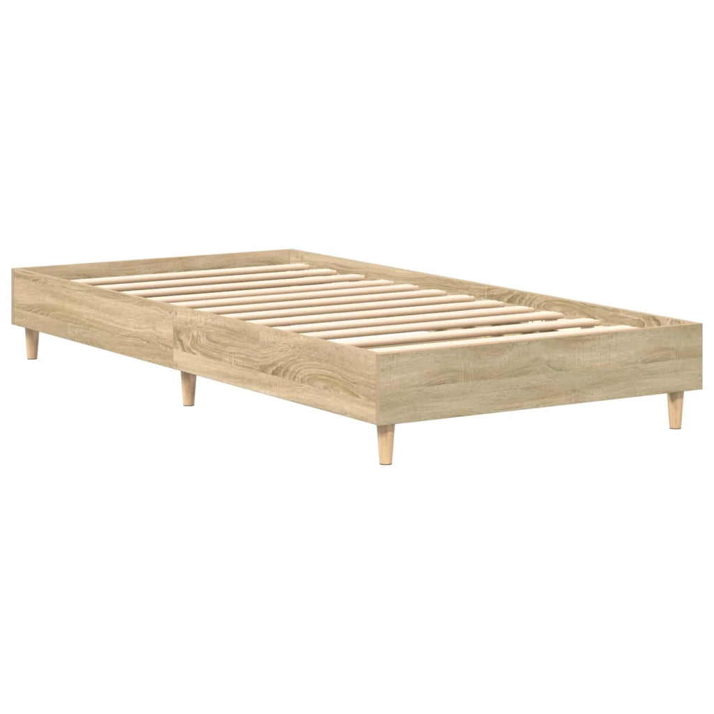 Letto singolo | Letto per adulti | Struttura del letto Rovere Sonoma 80 x 200 cm