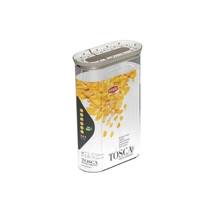 Barattolo Contenitore Portacereali Tosca Tortora 2,8 Litri