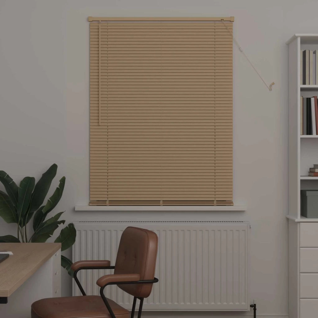 Tenda Veneziana | Tenda a lamelle Marrone Chiaro con Motivo 150 x 80 cm 25 mm PVC