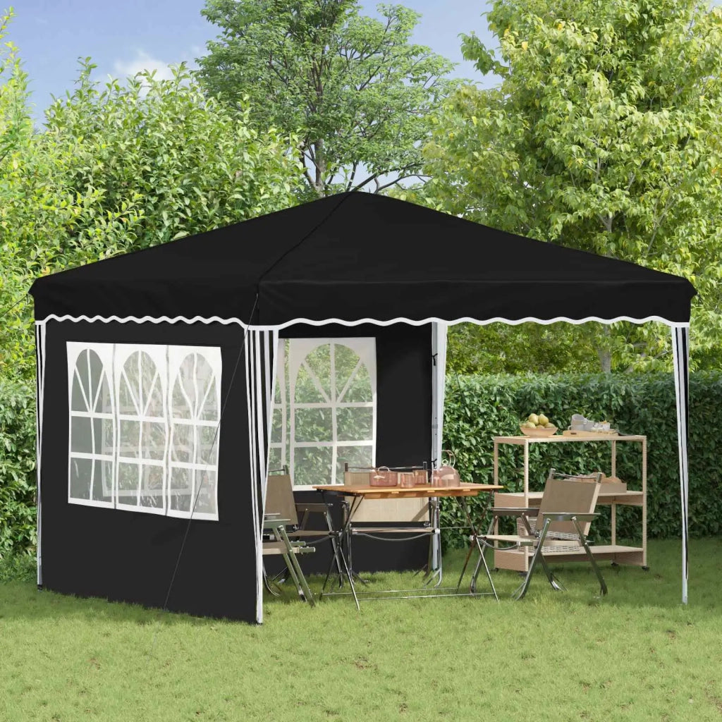 Tenda per feste a pop-up Nero 288 x 288 x 245 cm Tessuto Oxford 42019766