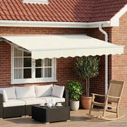 Cornice per Tenda Manuale con LED Crema e Bianco 3,5 x 2 m 3420535