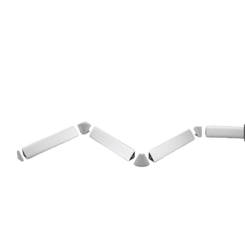 Angolare per zoccolo 90° R12 in ciliegio H 12 cm.
