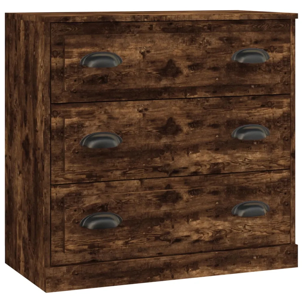 Credenze 3 pz Rovere Fumo in Legno Multistrato 3185220