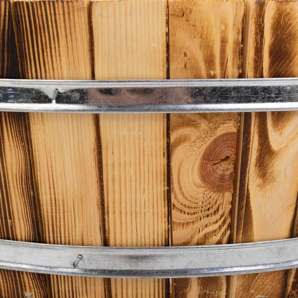 Cesto in legno e corda marrone d34,5x15h