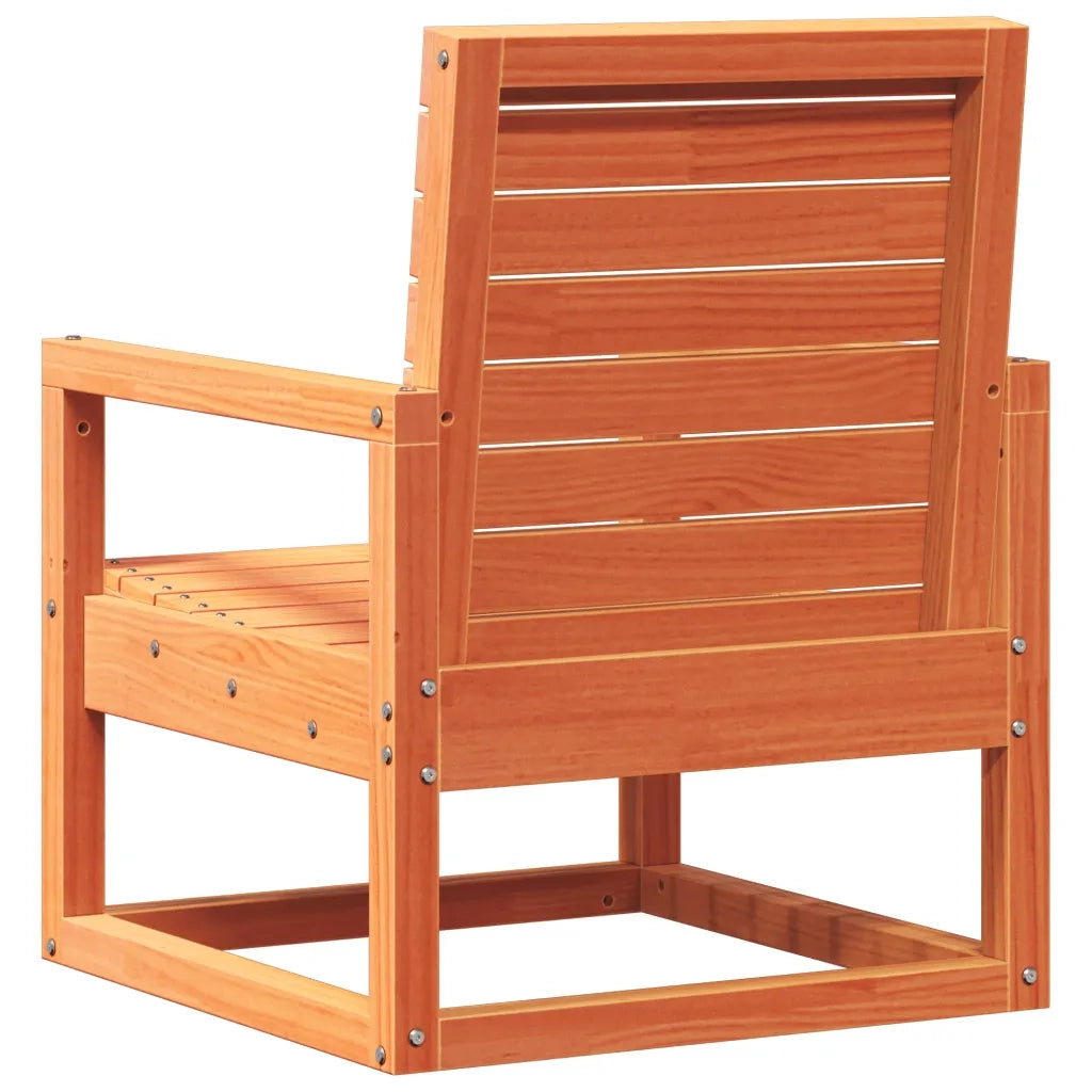 Sedia da Giardino | Sedie da Esterno Marrone Cera 57,5x63x76cm Legno Massello Pino