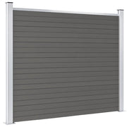 Pannello di recinzione | Recinzione da Giardino in WPC 180x146 cm Grigio
