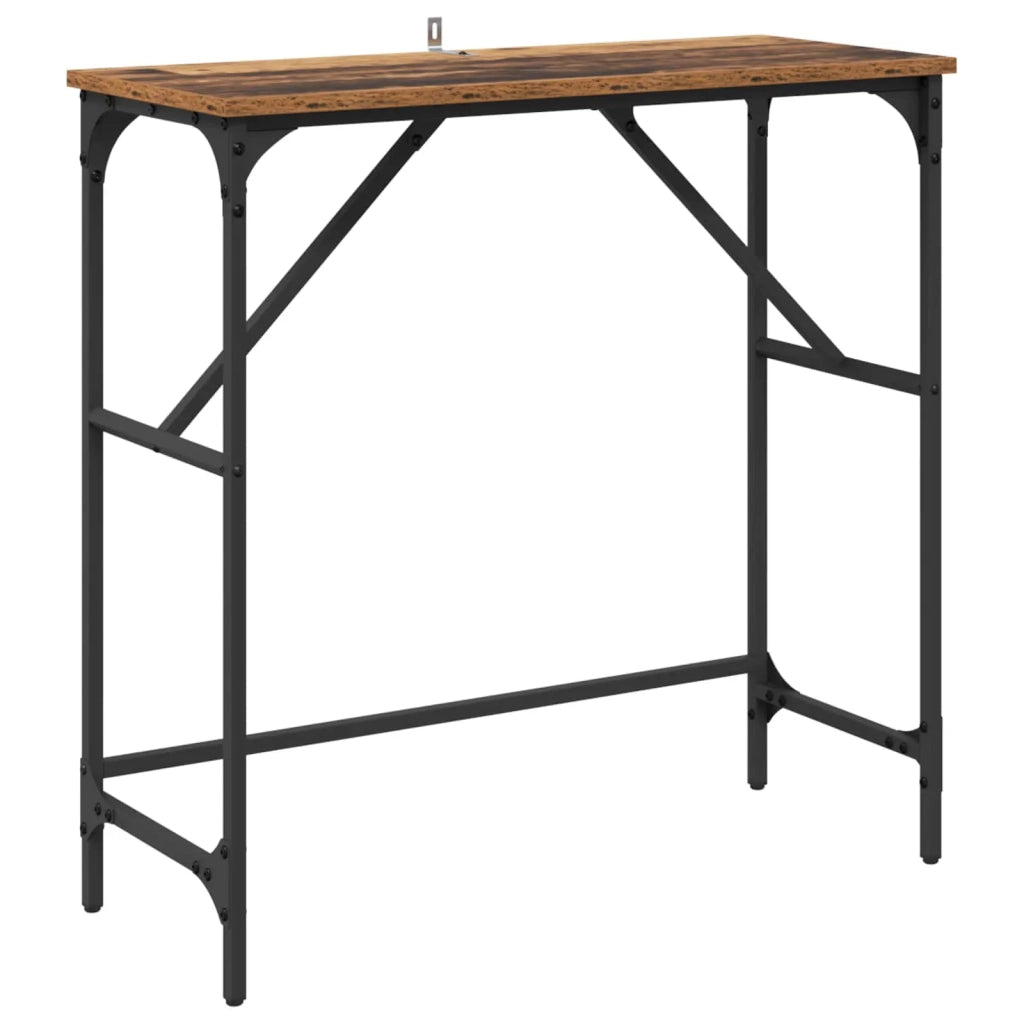 Tavolo consolle Legno vecchio 75 x 32 x 75 cm Legno multistrato 882208
