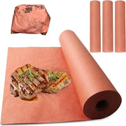 Papier per grigliatore rosso - 3 rotoli 45cm x 10m - per griglia forno da pesce - cottura succulenta - carta da macellaio originale