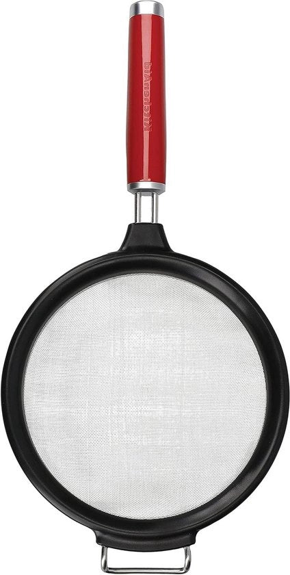 Sottodispensatore in acciaio inossidabile - per cottura e frittura - 1 pezzo - colore rosso regio - 7,1 x 2,6 x 14,4 cm