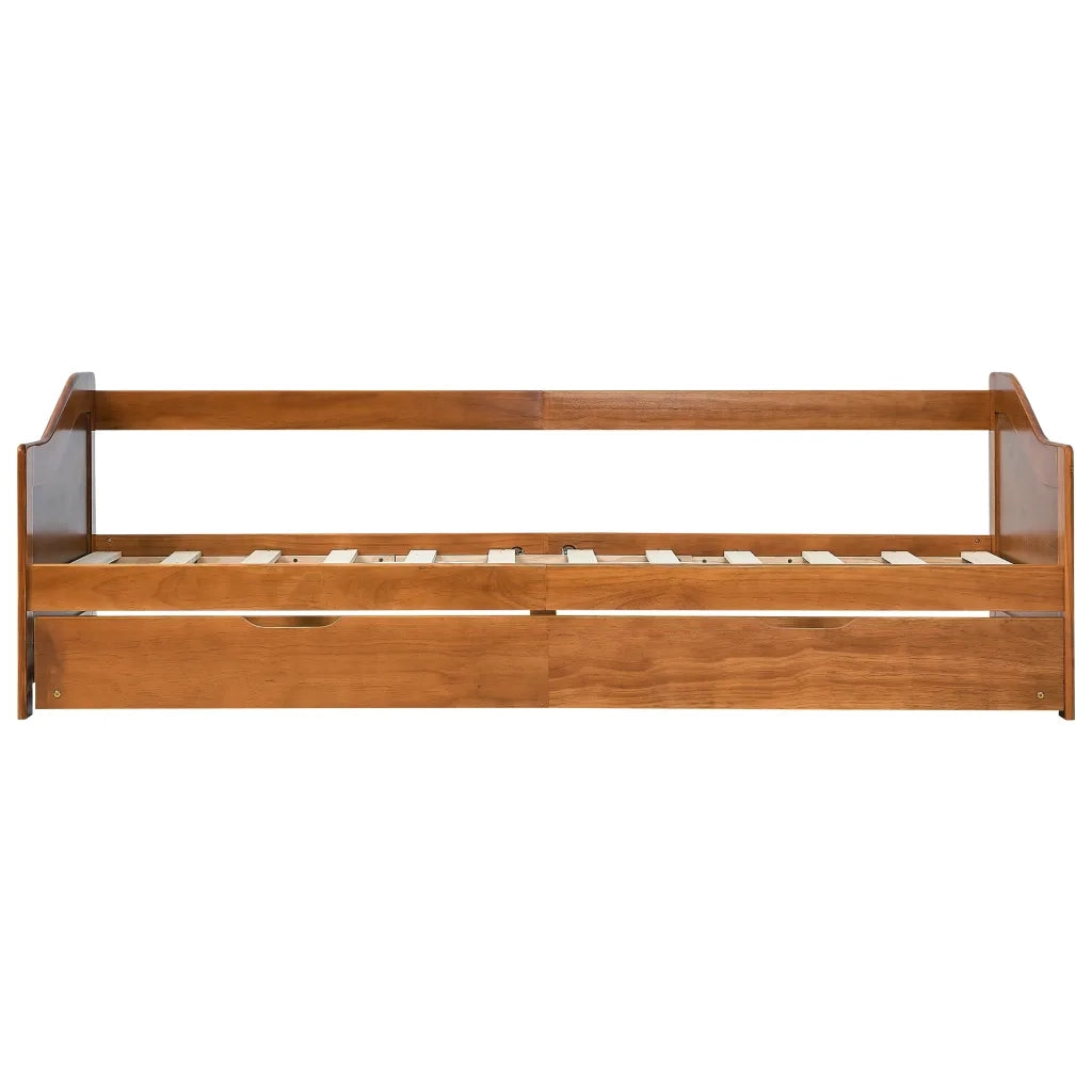 Dormeuse Estraibile senza Materasso Marrone Ambrato 90x200 cm 283153