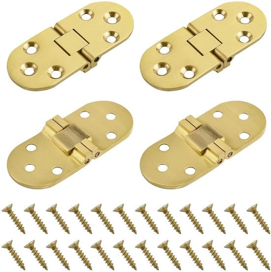 Serrature Ripieggiate per Mobili - 4 pezzi - Ottone Massello