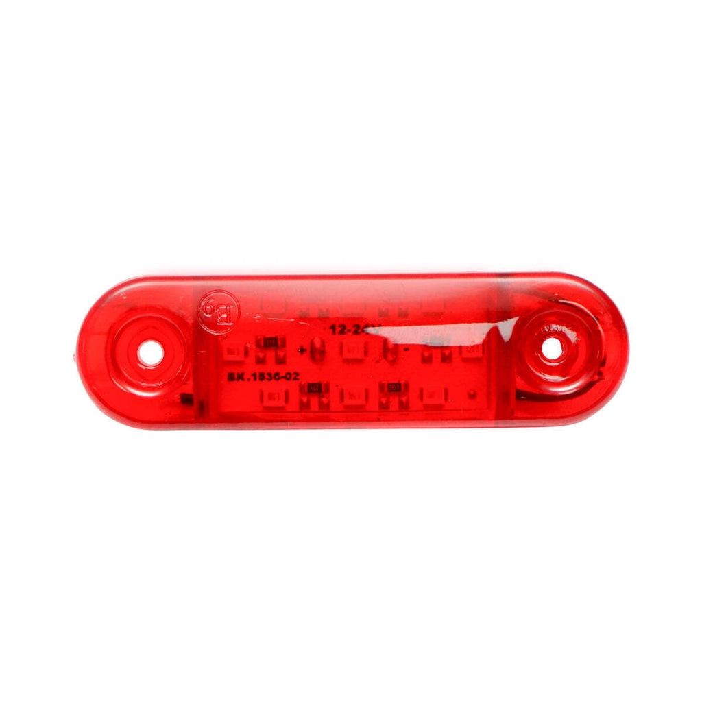 Lampada laterale  LED rossa, 12V-24V, FR0174, Breckner Germany.