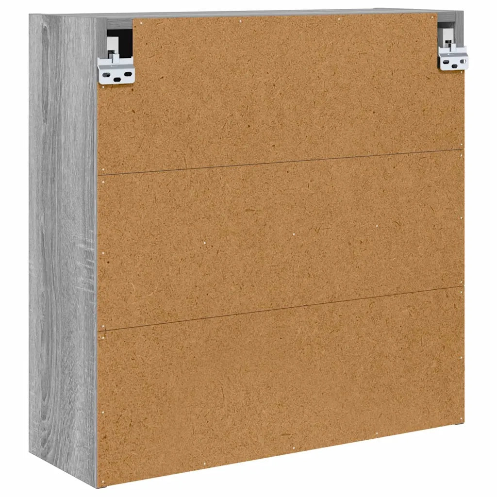 Mobiletto per specchio da bagno Grigio Sonoma 60 x 20 x 60 cm 888783