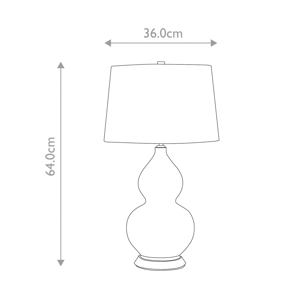 Lampada da tavolo ceramica bianca paralume viola Isla E27 Elstead