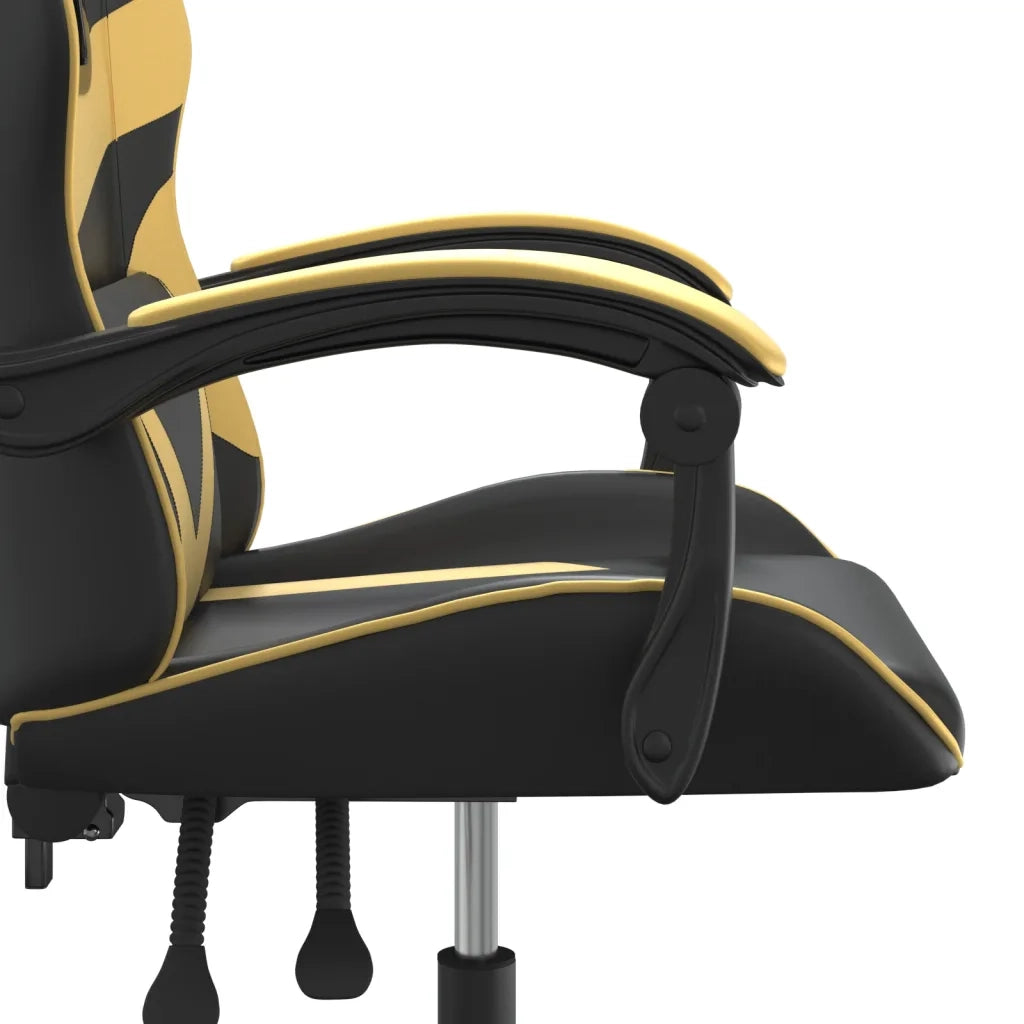 Sedia da Gaming | Sedia da e-sports Nera e Oro in Similpelle