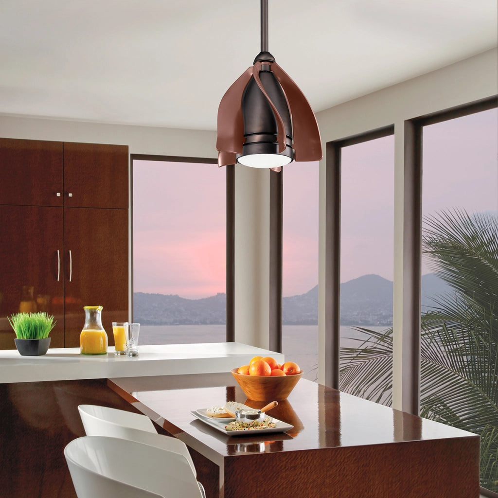 Ventilatore plafoniera LED 10W 38cm bronzo Terna Kichler