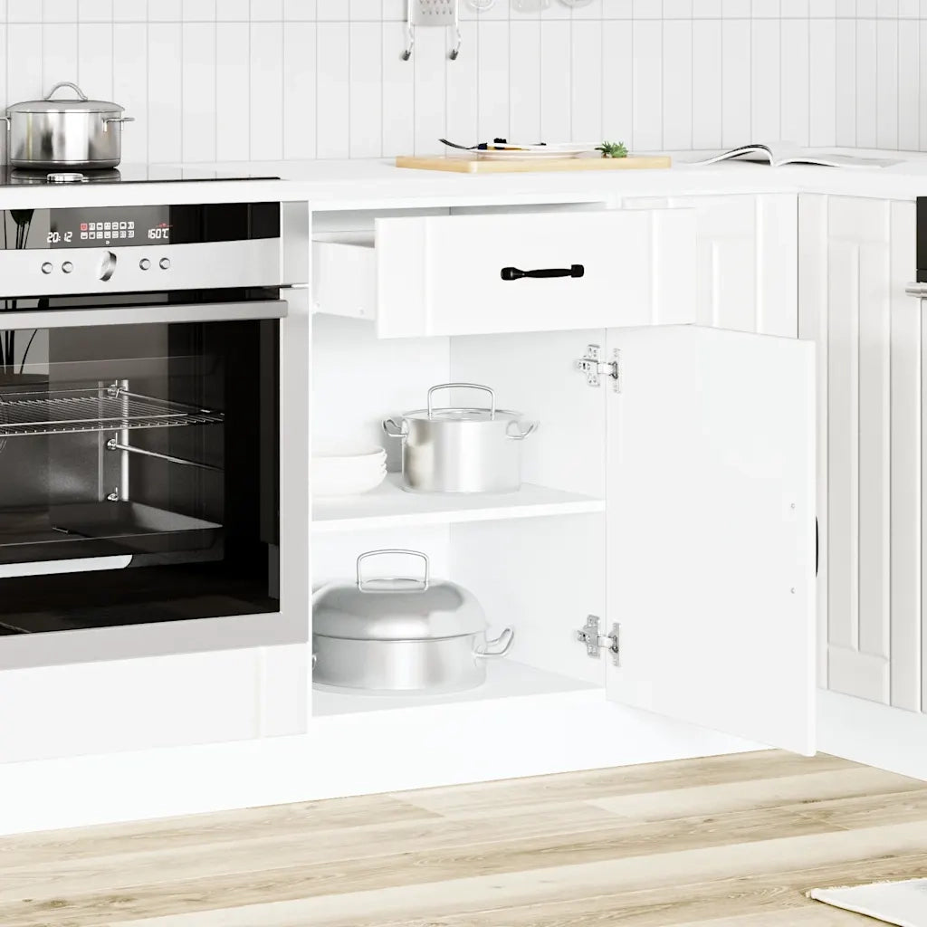 Base da Cucina Lucca Bianco in Legno Multistrato 853717