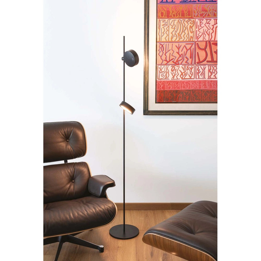 Zafferano Super O Lampada a led da terra Bianca ricaricabile e dimmerabile - 3 Modulo Luce