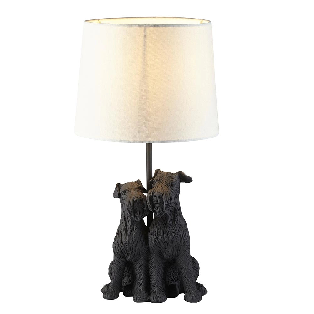 Lampada da tavolo Westie resina nera opaca E14 Endon