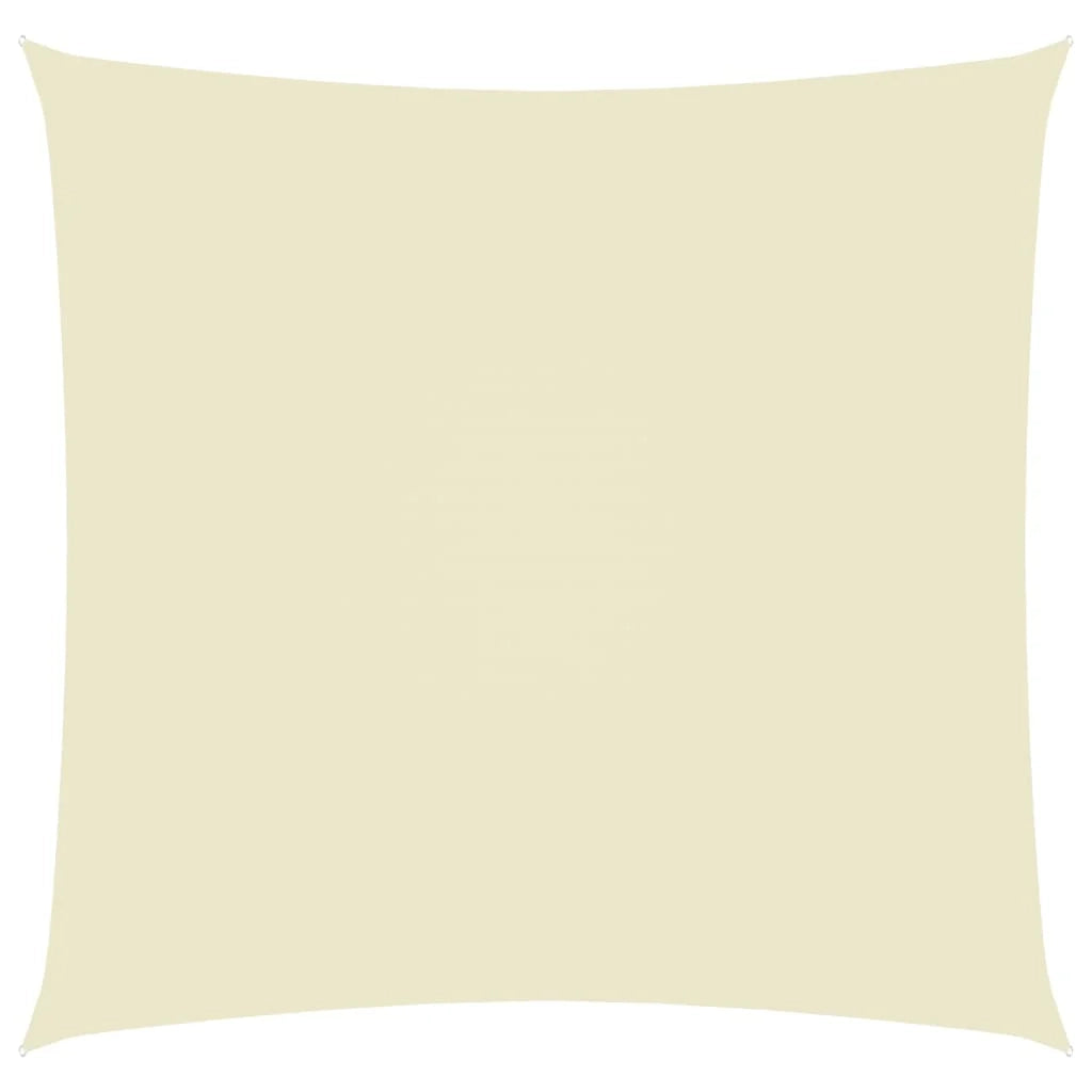 Vela ombreggiante/ombrellone quadrato 6 x 6 m in tessuto Oxford color crema 02_0009527