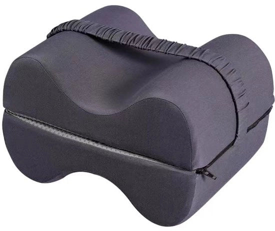 Cuscino per Gamba Ergonomico per Sonnambuli - Schiuma a Memoria con Cinture Regolabili - 2 Pezzi - Alleviazione del Dolore alla Schiena e alle Cosce - Grigio