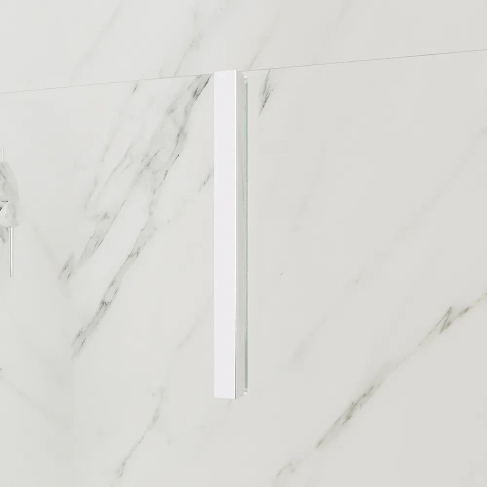 Porta doccia 80cm con apertura a libro profili slim cromati vetro 6mm trasparente h190 | Portofino