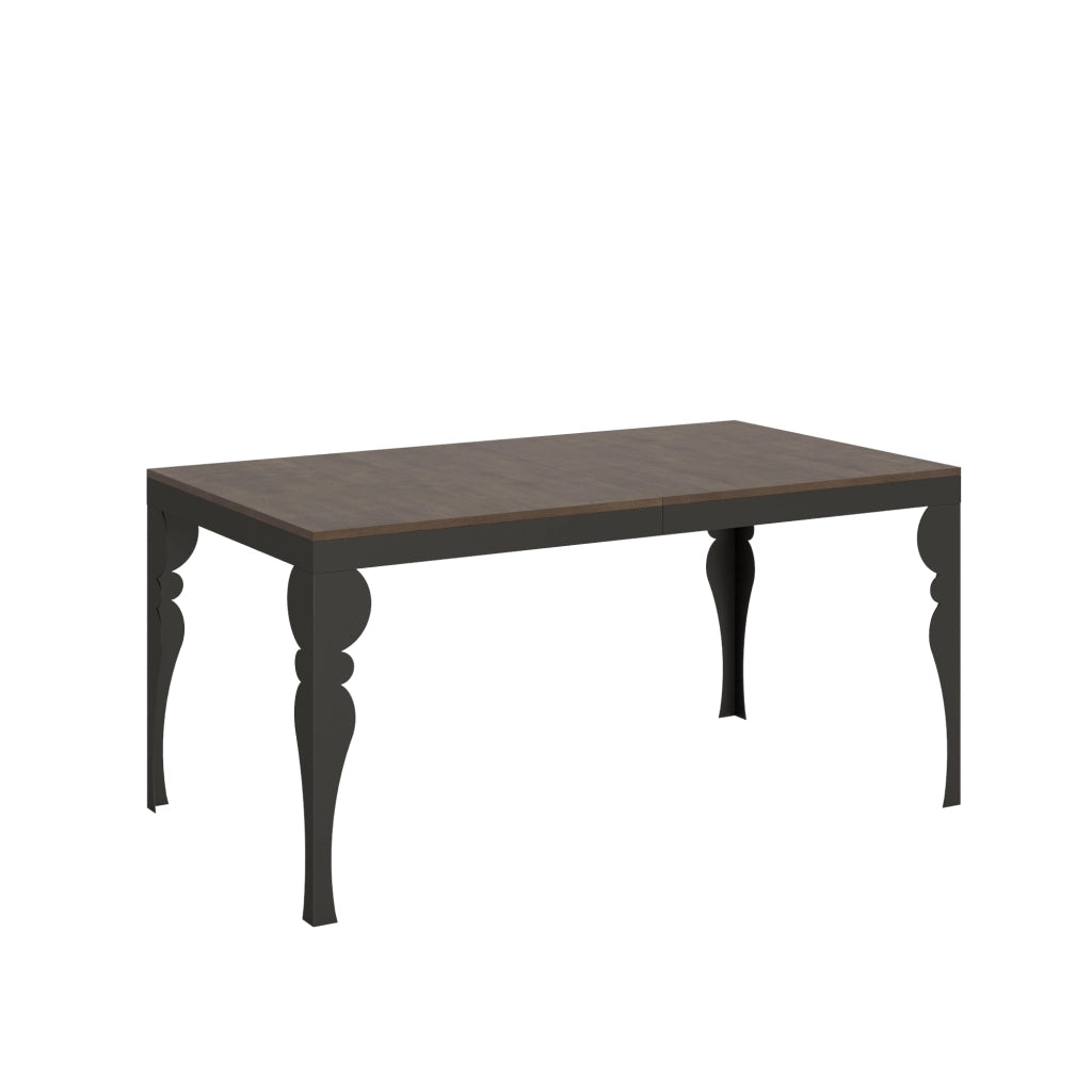 Tavolo allungabile 90x160/420 cm Paxor Evolution Noce telaio Antracite