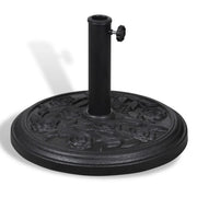 Base per ombrellone rotonda in resina nera 9 kg diametro 38 e 48 mm 2202080