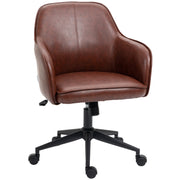 Sedia da Ufficio Girevole Regolabile in Altezza ¨C Xylo ¨C Marrone 58,5x62x91 cm