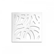 CERCHI LARGE - Pannello in PVC traforato da 10mm Colore: bianco, Misura: 48x48 cm